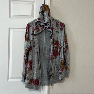 EUC Women’s Open Front Hooded Cardigan with Pockets - Large